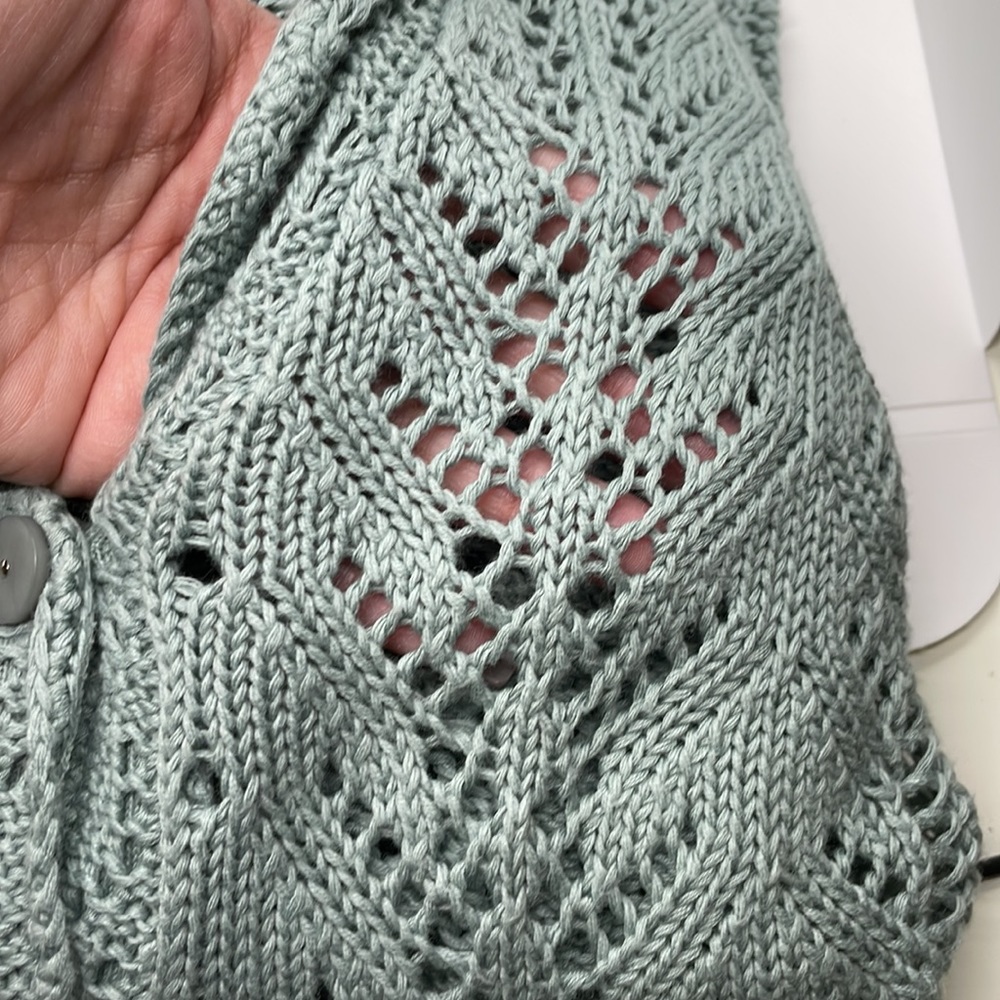 J Jill crochet cardigan Sz PL - Picture 5 of 10